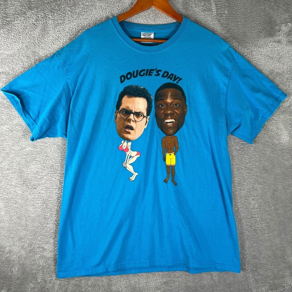 The Wedding Ringer Shirt Mens XL Blue Kevin Hart Josh Gad Dougie Day Promo Movie